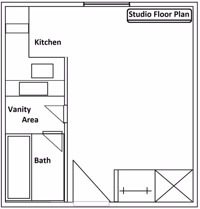 Studio floor plan
